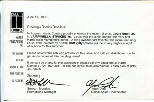 Vampirella Strikes #6 1996- Ash Can Preview Edition-Louis Small Jr-NM