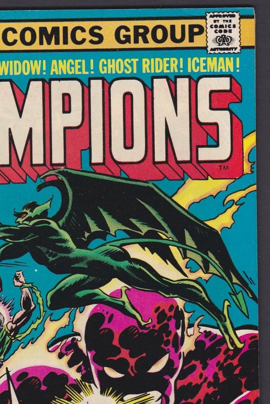 Champions #13 (May 1977) 6.5 FN+ Marvel Black Widow Comic 