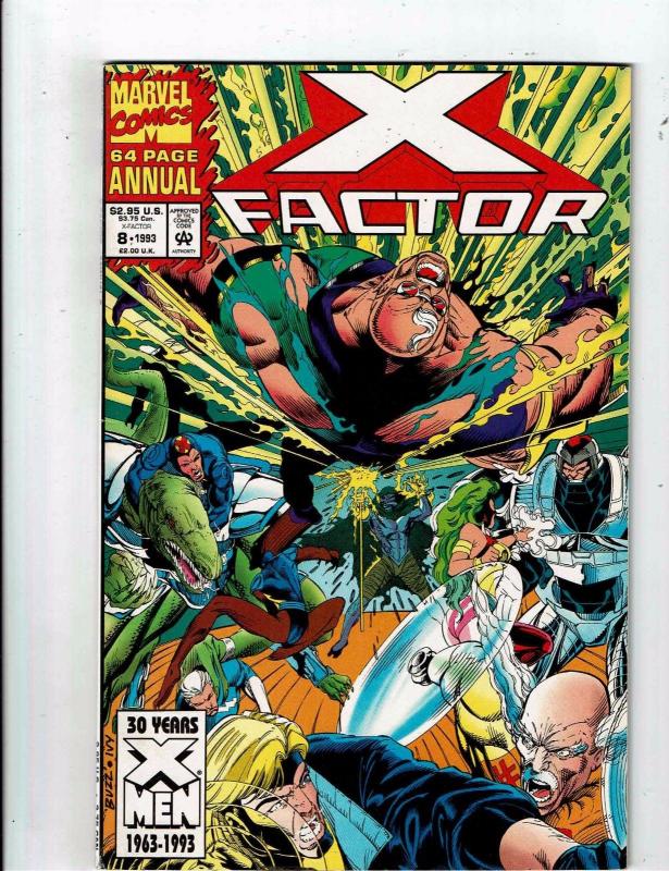 7 X-Factor Marvel Comic Books # 84 85 86 100 104 105 + Annual # 8 Wolverine JR2