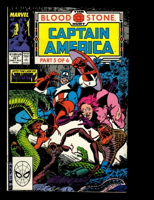 10 Cap America Comics # 336 337 350 358 361 367 368 369 370 371 EK13