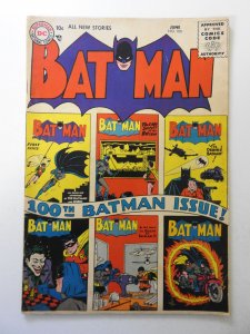 Batman #100 (1956) VG+ Condition 1 in tear bc