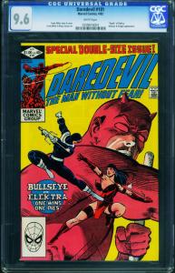 Daredevil #181-cgc 9.6 comic book frank Miller-death Of Elektra 0258616004
