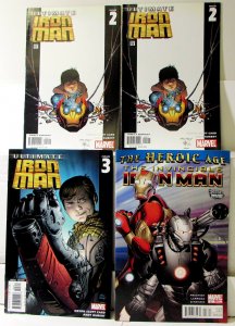 Iron Man Lot 4 #Ultimate 2 x2, 3, Invincible 27 2005 Marvel 8.5 Comics