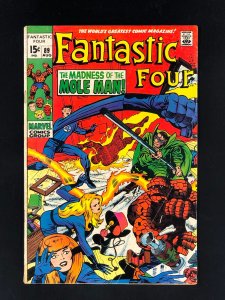 Fantastic Four #89 (1969) GD+ Mole Man!