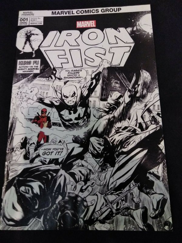 Iron Fist #1 Ryan Stegman Deadpool Sketch Variant 2017 Hall of Comics Exclusive  759606086900