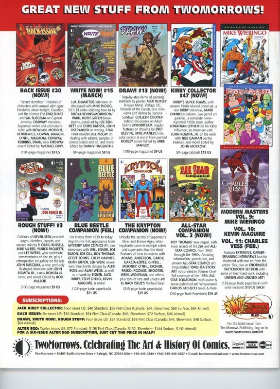 Alter Ego #65  VF  2007  Roy Thomas!  Nick Cardy!