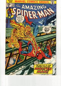 The Amazing Spider-Man #133 (1974) Return Molten Man Wow! Mid-High-Grade FN+ Wow