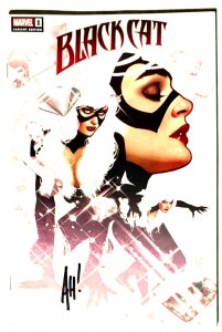 BLACK CAT #1 - ADAM HUGHES CSA EXCLUSIVE VARIANT - SIGNED ADAM HUGHES - W/DF COA