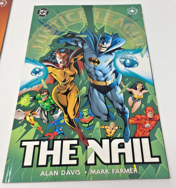 Justice League:The Nail Full Run Issues 1, 2, 3, Elseworlds VF+ - NM