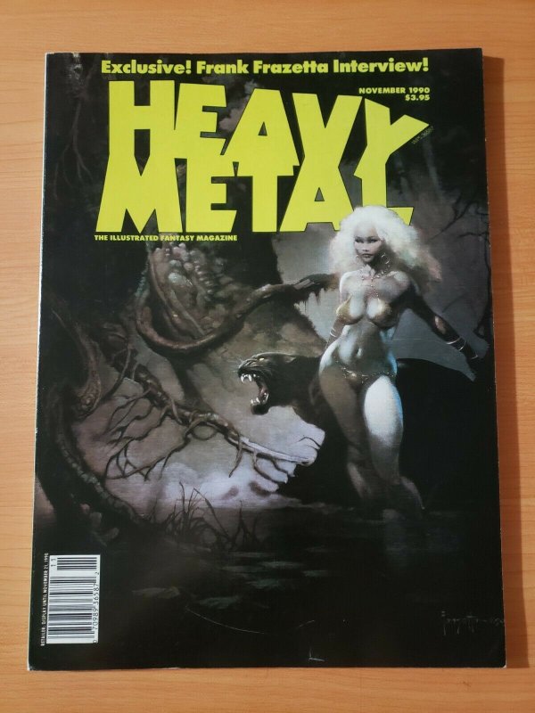 Heavy Metal Magazine November 1990 ~ NEAR MINT NM ~ illustrated Magazine