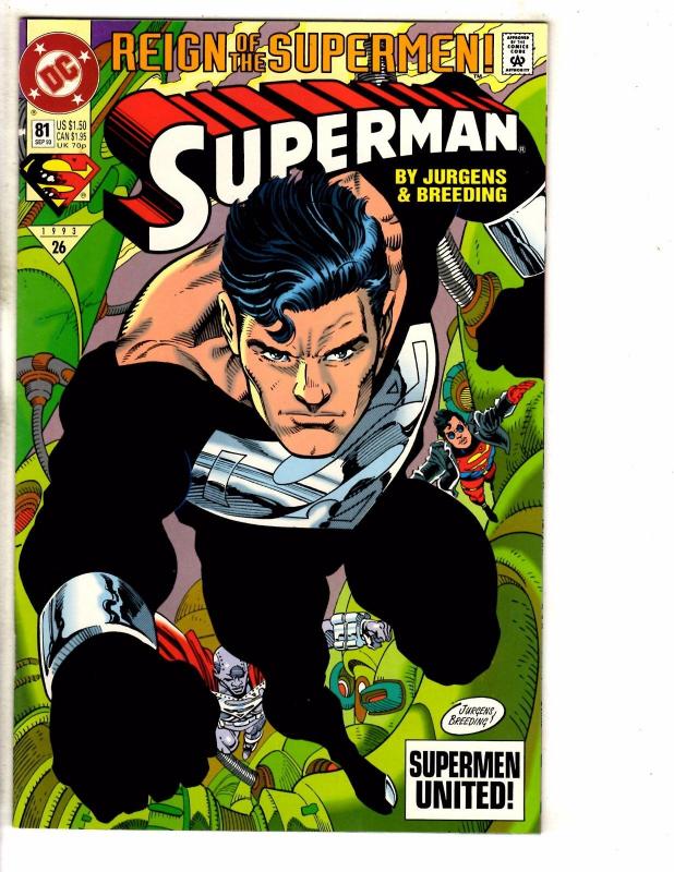 10 Superman DC Comic Books # 80 81 82 83 84 85 86 87 88 89 Batman Flash PP8