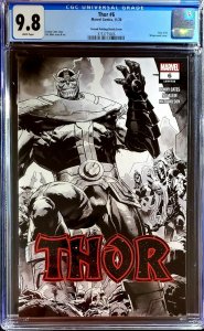 ??Thor #6 2nd Print 1:50 Klein Sketch Variant CGC 9.8  2020 Cates  crain