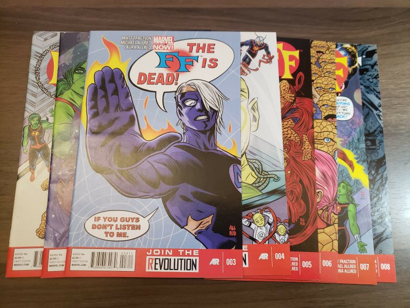 FF (Marvel 2012) #1,2,3,4,5,6,7,8 | Matt Fraction Mike + Lee Allred Karl Kesel 