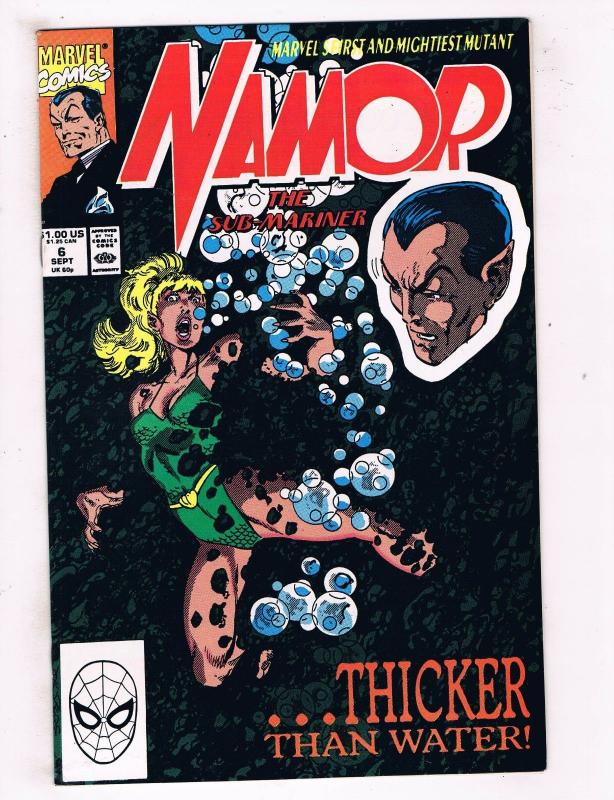 Namor The Sub Mariner #6 VF/NM Marvel Comics Comic Book Sept 1990 DE44