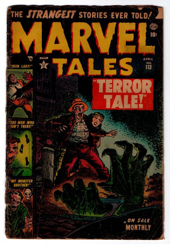 Marvel Tales  #113  FR complete  1953 Atlas pre-code horror  see description