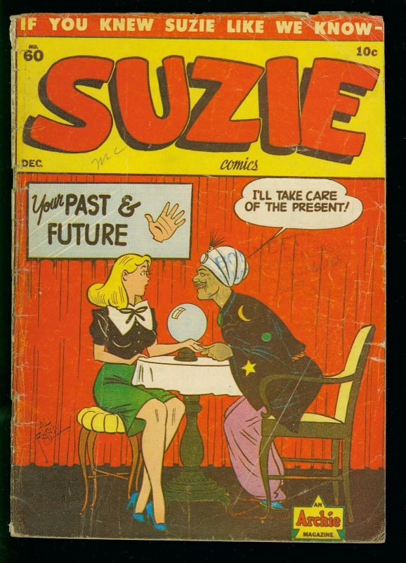 SUZIE COMICS #60 1947- ARCHIE COMICS - KATY KEENE PIN UP- BILL WOGGON -good 