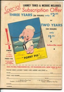 Looney Tunes Merrie Melodies #39 1945-Dell-Bugs Bunny-Porky Pig-VF-