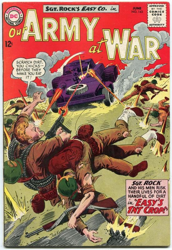 OUR ARMY AT WAR #143 1964-D.C. WAR SILVER-AGE-SGT. ROCK- VG/FN