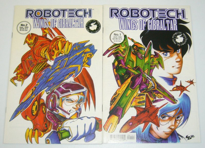 Robotech: Wings of Gibraltar #1-2 VF complete series - antarctic press set lot