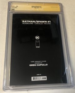 Batman/Spawn ( 2022-2023) # 1 ( CGC 9.8 ( SS ) Signed Greg Capullo