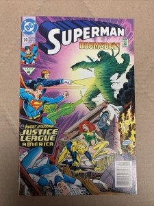 Superman #74 (Dec 1992, DC Comics) DOOMSDAY!  w/ guests Justice League America 70992306756