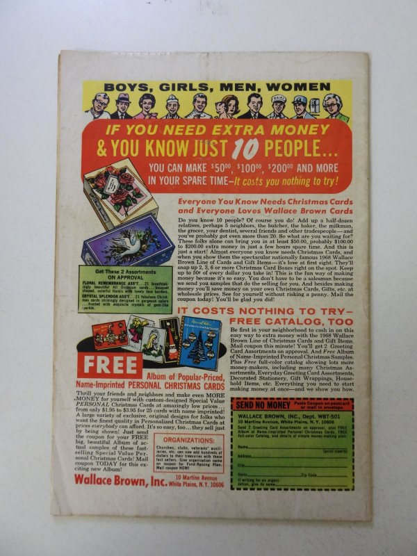 The Incredible Hulk #108 (1968) GD+ condition centerfold detached both staples