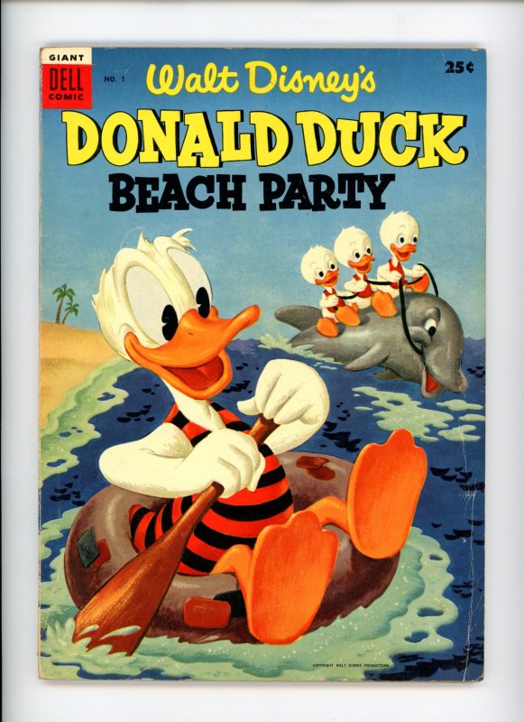 Donald Duck Beach Party #1  VG  1954