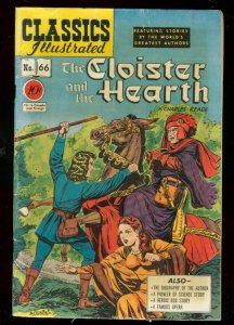 CLASSICS ILLUSTRATED #66 HRN 67-CLOISTER AND HEARTH-1ST VG/FN