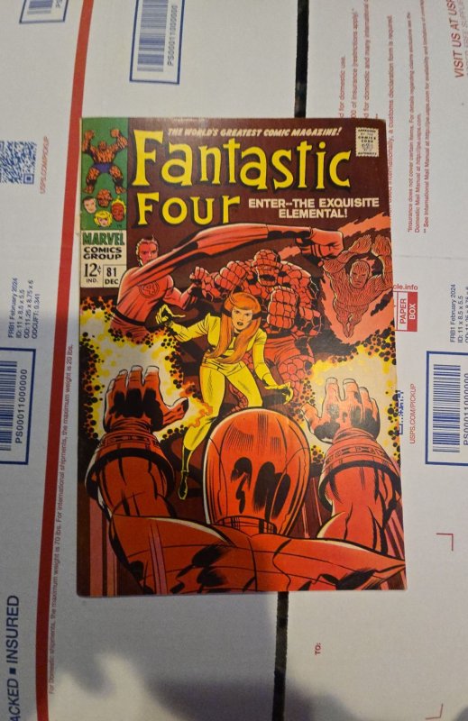 Fantastic Four #81 (1968)the exquisite elemental see