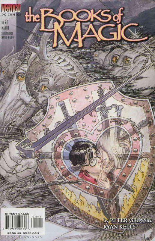 Books of Magic, The #70 VF ; DC/Vertigo | Kaluta Timothy Hunter Kiss Cover Refle