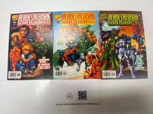 3 Heroes Reborn: The Return MARVEL comic books #1 3 4 24 KM11