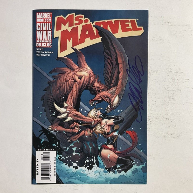 Ms Marvel 2 2006 Signed by Frank Cho NM near mint