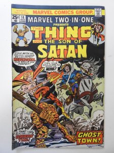 Marvel Two-in-One #14 (1976) VG+ Condition MVS intact! moisture stain fc