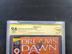 Dawn #1/2 - Wizard Special Ed / Signed Joseph Michael Linsner - CBCS 9.6 - 1999