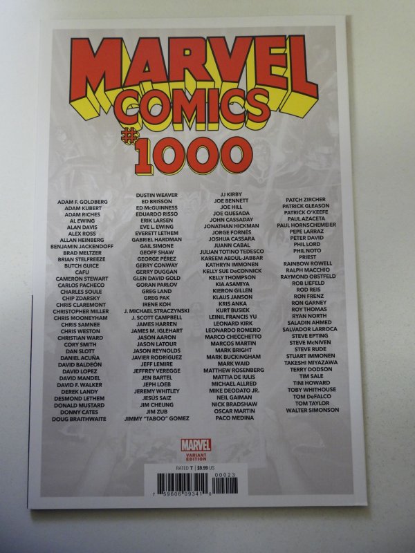 Marvel Comics #1000 Crain Cover (2019) NM Condition