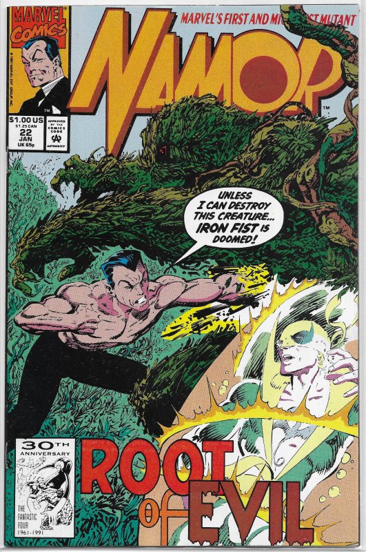 Namor the Sub-Mariner   #22 VF Byrne, Wolverine, Iron Fist