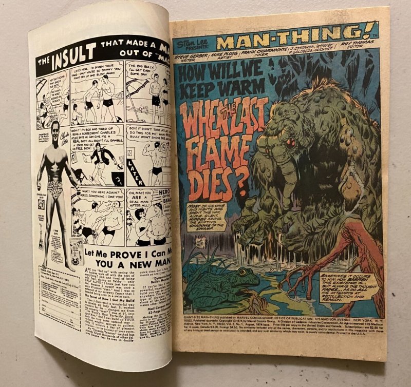 Giant Size Man-Thing #1 Marvel (5.0 VG/FN) (1974)