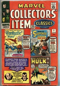 Marvel Collectors' Item Classics #3 1965- Silver Age Marvel Key Reprints vg+