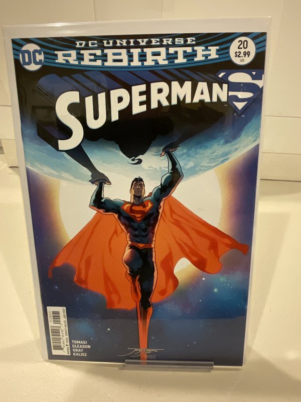 Superman #20  2017  9.0 (our highest grade)  Jorge Jimenez Variant!