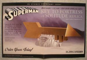 SUPERMAN KEY TO F Promo Poster, 17x11, 2004, Unused, more Promos in store