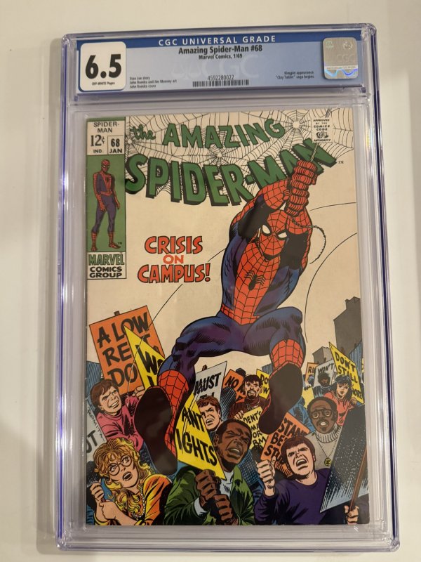 AMAZING SPIDER-MAN  # 68  CGC 6.5 KINGPIN     (1969)