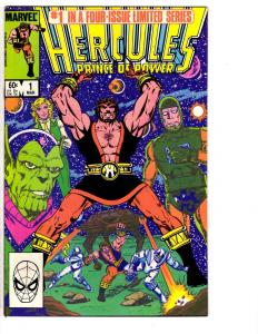 4 Hercules Prince of Power Marvel Comic Books #1 2 3 4 Captain Marvel Skrull WT7