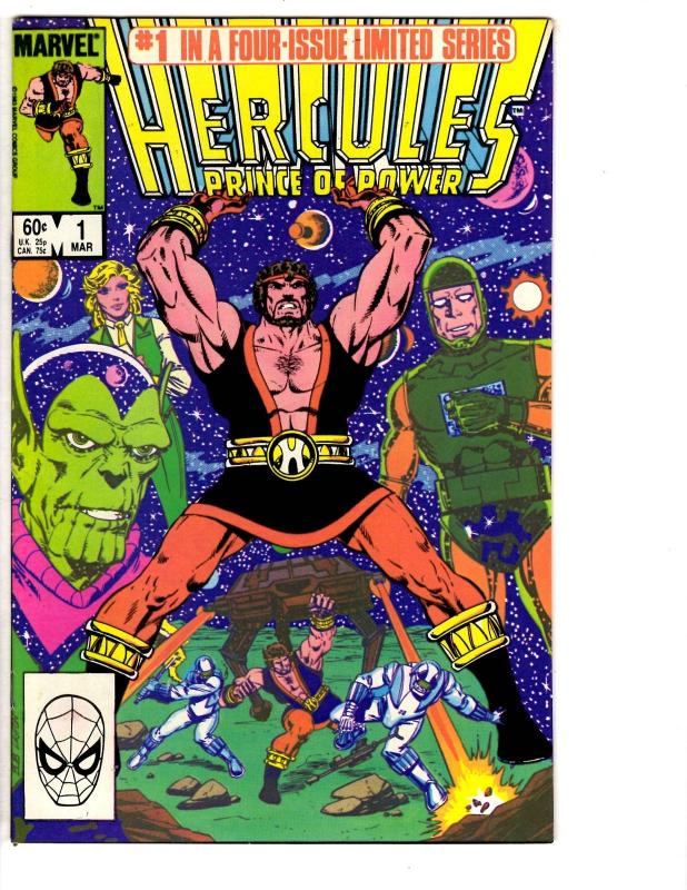 4 Hercules Prince of Power Marvel Comic Books #1 2 3 4 Captain Marvel Skrull WT7