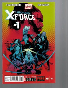 12 Comics Uncanny X-Force #1 2 2 3 1 Doop 1 X-Club 1 X-Men Gold 1 and more J446