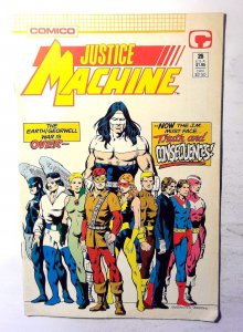 Justice Machine #26 (1989) Comico Comics 1st Print Comic Book