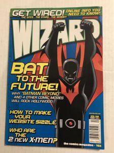 Wizard: The Comics Magazine #103 4/00 VF; Batman Beyond, WWW net issue