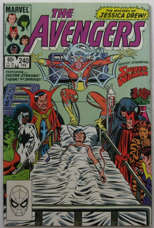 Avengers #240 (Feb 1984, Marvel), NM condition, Spider-Woman revived