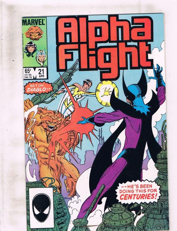 Lot Of 8 Alpha Flight Marvel Comic Books # 13 14 16 17 18 19 20 21 X-Men J238