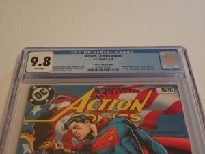 Action Comics #1000 CGC 9.8; Jim Steranko 1970's flag variant!! 80-page giant!!