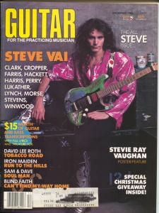 Guitar 12/1986-Steve Vai-Stevie Ray Vaughn-Iron Maiden-Sam & Dave-VG